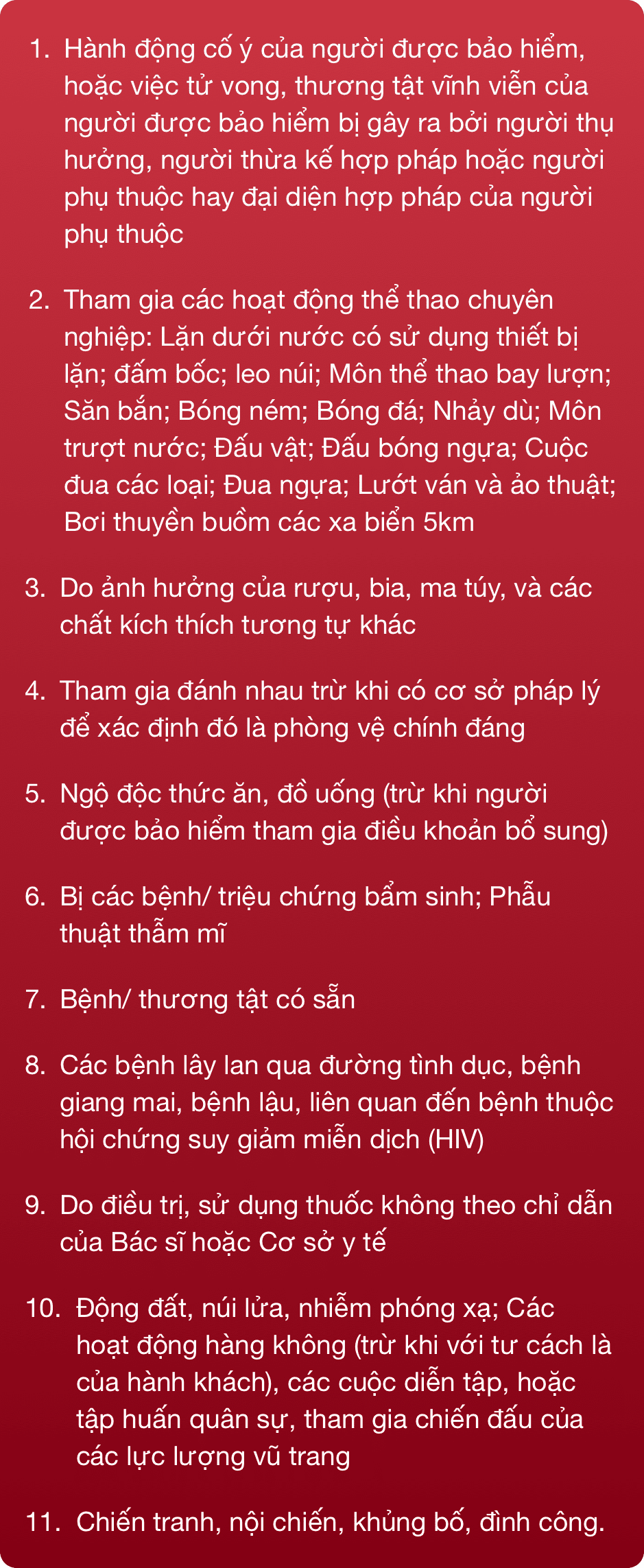 Điểm Loại trừ sản phẩm